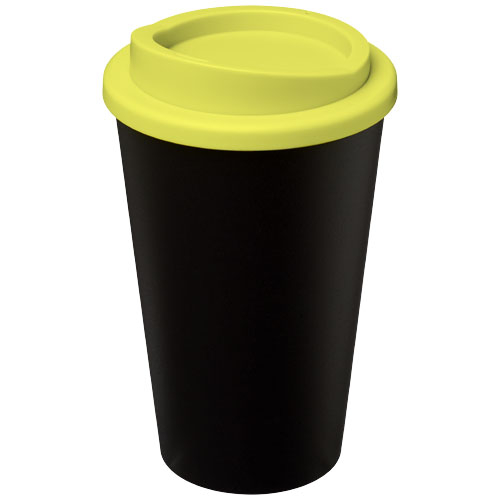 Gobelet publicitaire isolant 350ml Americano® Noir et Citron vert